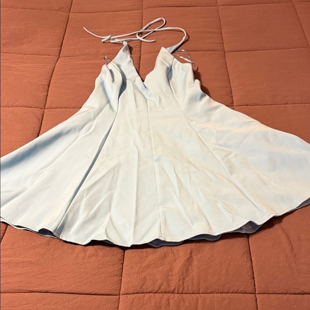 Zara blue Halterneck dress